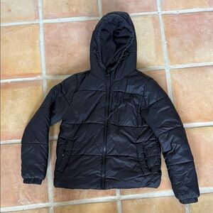 Billabong Black Hooded Puffer Jacket